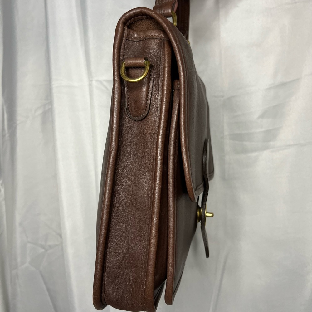 Vintage Brown Leather Coach Station Bag / Crossbody 🤎🎬 - Picture 5 of 16